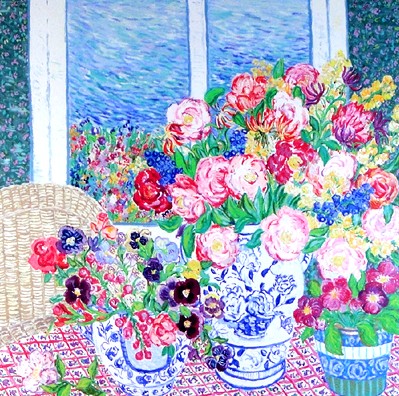 レスリー・セイヤーの絵画作品　タイトルは、スプリングバルブ